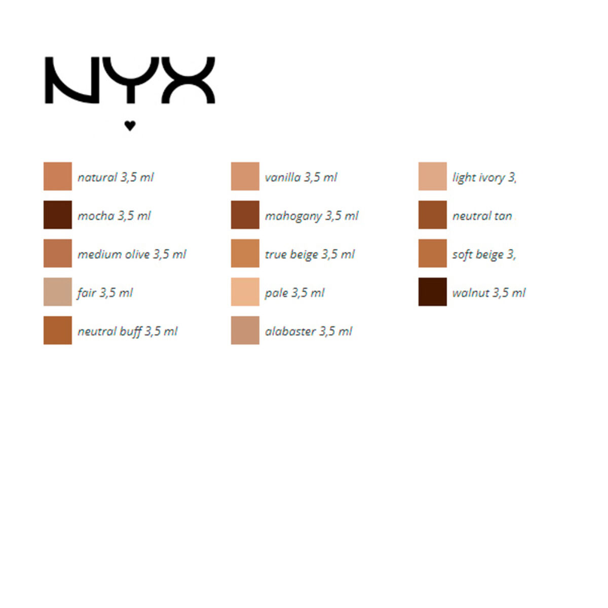 Corretor Facial Can't Stop Won't Stop NYX (3,5 ml)